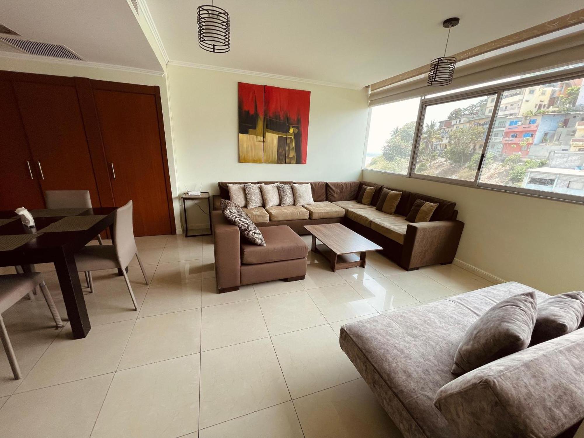 Suite Frente Al Rio En Puerto Santa Ana Riverfront Γκουαγιακίλ Εξωτερικό φωτογραφία